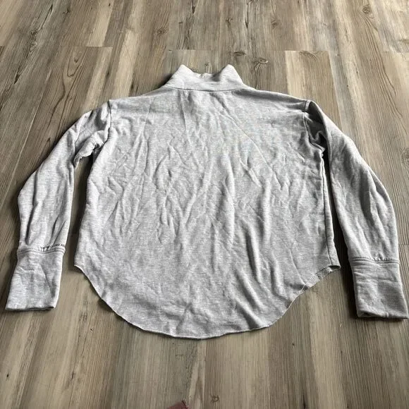 Offline By Aerie Softest Gray Mock Neck Fleece Comfy Light Pullover Sweatshirt S - Picture 9 of 9